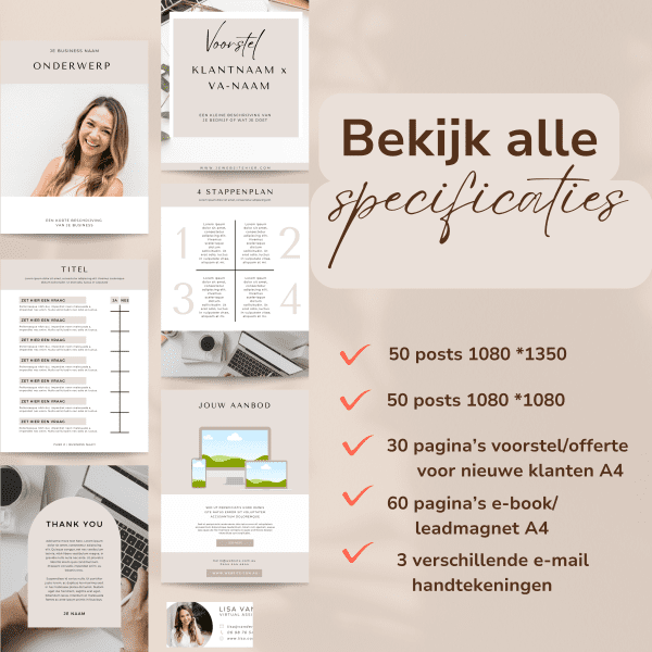 Canva template bundel voor virtual assistants (VA) | Social media & lead magnets - Afbeelding 3